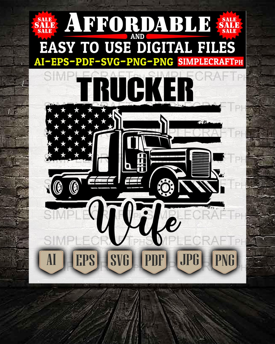 Trucker Wife Svg Trucker Svg Distressed American Flag Svg Trucker Wife Svg Trucker Svg Distressed American Flag Svg