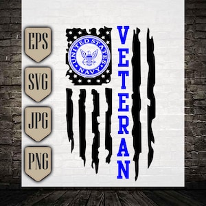Navy Veteran Svg || Distressed USA Flag svg || Navy, American Flag || US Flag || Soldier || Hero ||Patriotic