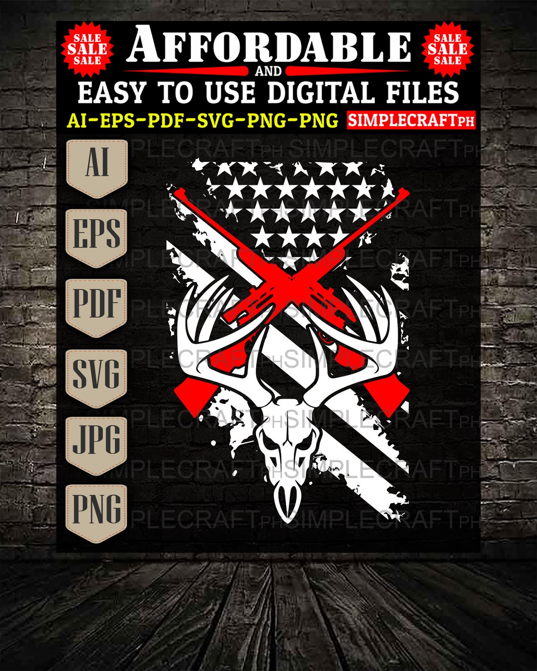 Deer Skull Svg Deer Hunting Svg Deer Hunter Svg Deer Hunting Shirt