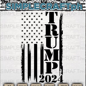 L’Amérique pour TRUMP svg || Trump 2024 SVG || Conception électorale Svg || Trump svg || Chemise pro Trump || Chemise patriotique Svg || T-shirt Trump