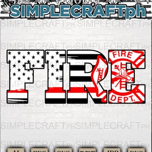 Firefighter svg || American Firefighter svg || Firefighter clipart || firefighter name svg || Firefighter cutfile || Rescue svg || Volunteer