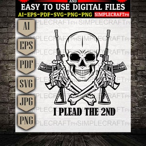 I Plead the 2nd Amendment svg || 2nd Amendment svg  || Distressed American flag svg  || 4th of July svg || Cricut design