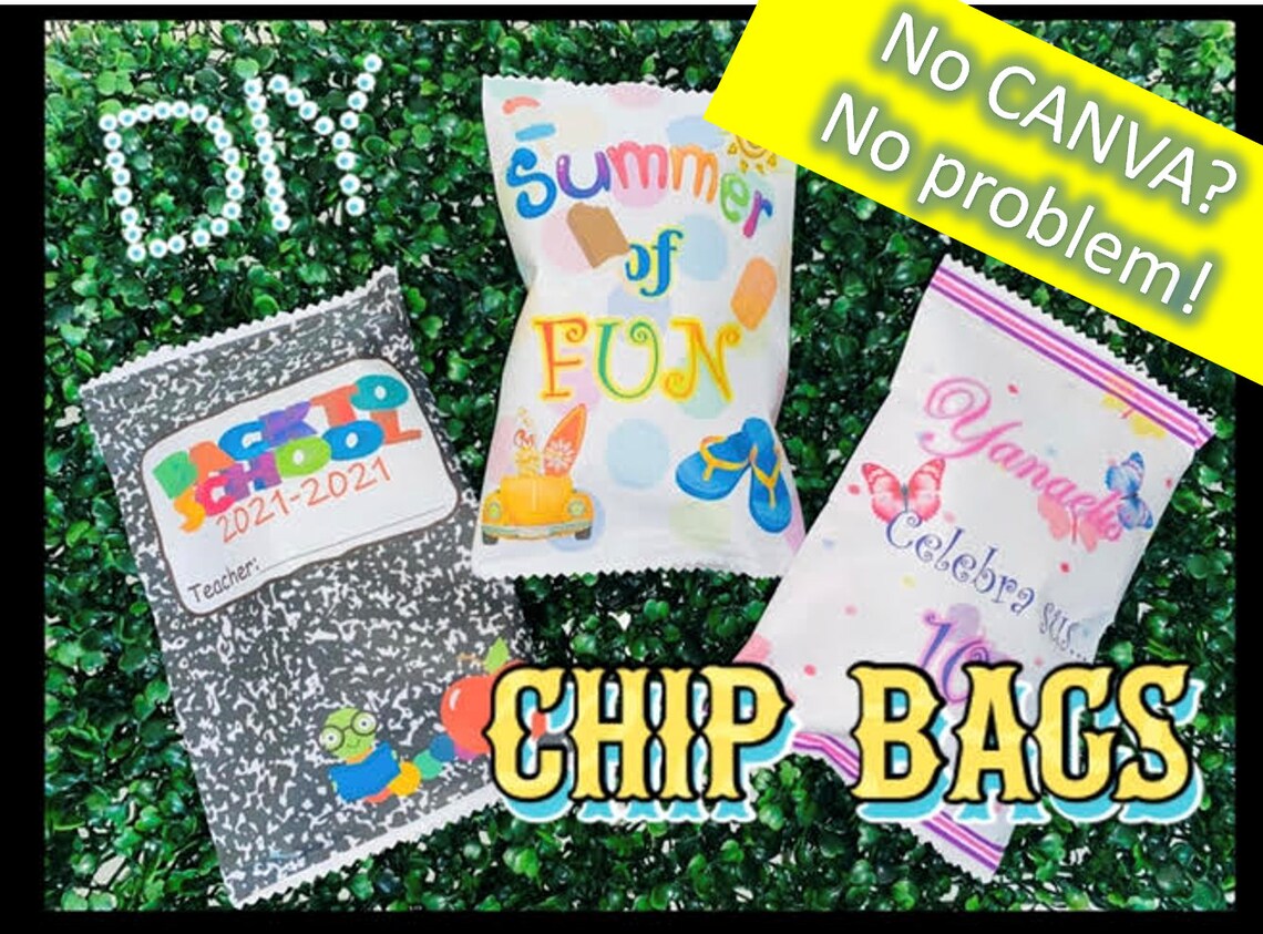 Summer of Fun Chip Bag DIGITAL DOWNLOAD Etsy