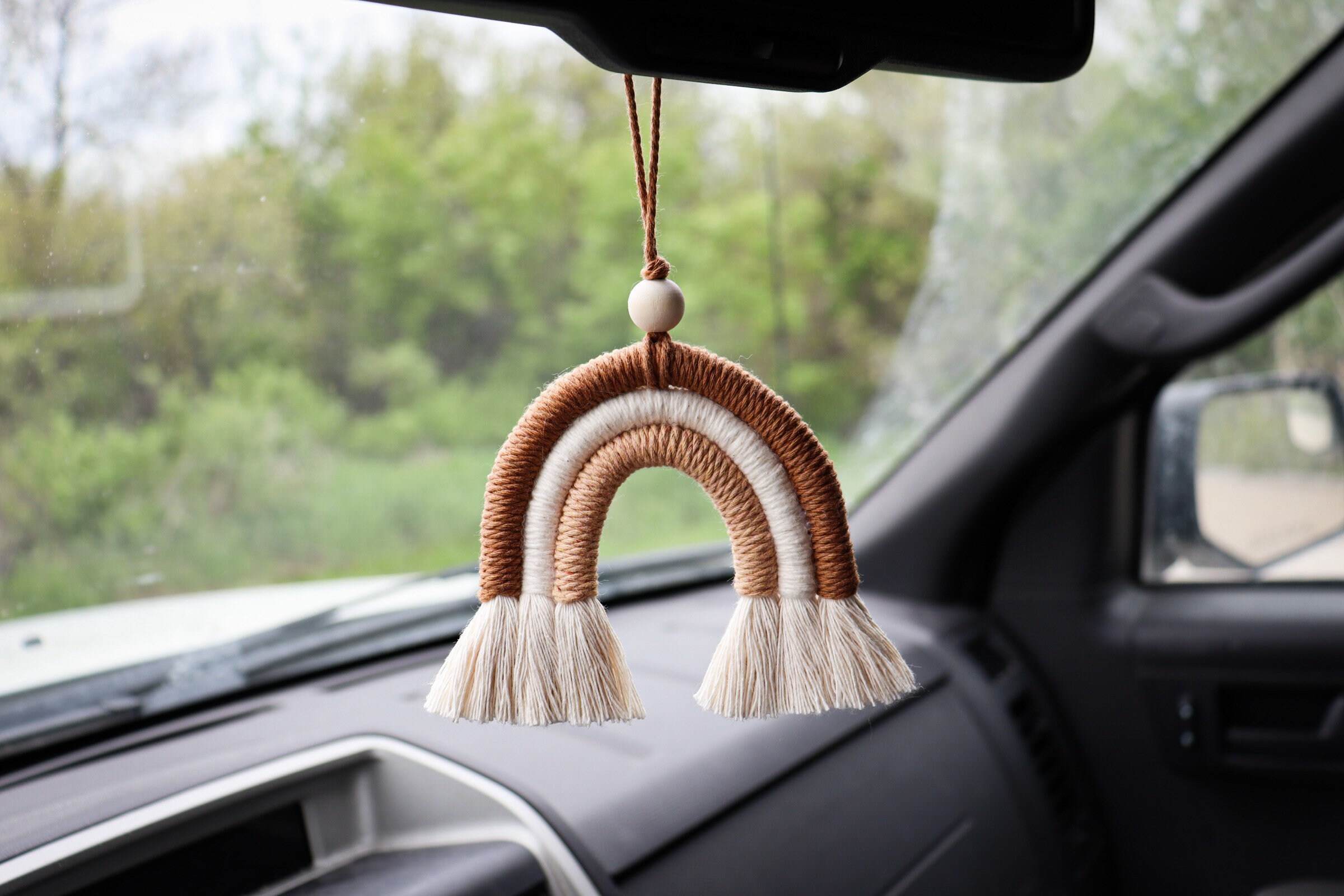  cobee Accessoires de voiture en forme de papillon, ornements de  miroir d'intérieur de voiture de rétroviseur de voiture Décoration de en  diamant à suspendre Joli pendentif porte-bonheur à suspendre