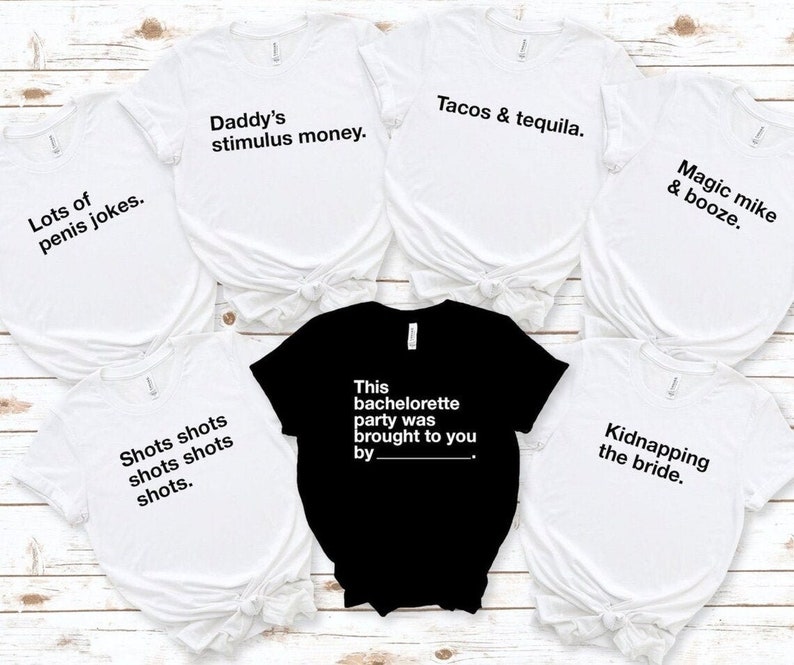 Funny Bachelorette Party Shirts Cards Against Humanity Etsy