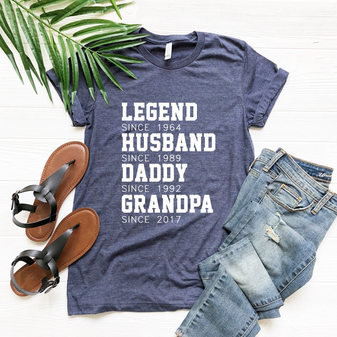 Custom Legend Husband Daddy Grandpa Since Any Year Fathers - Etsy