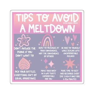 Tips to avoid a Meltdown Square Stickers