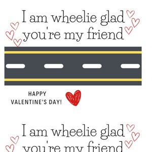Car Valentine Card - Boy Valentine - Valentines Tags Printable- Valentine Tag - Valentines Day Present Tag - Valentines Day Gift Printable