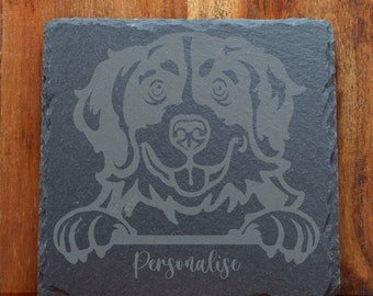 Bernese Mountain Dog Slate Coaster |