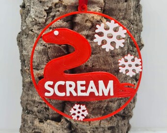 Personalised Snake Christmas Bauble