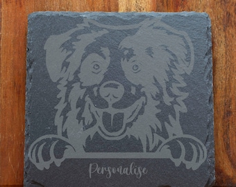 Australian Shepherd Slate Coaster |