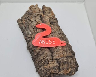 Personalised Snake Name Tag