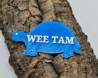 Personalised Tortoise Name Tag