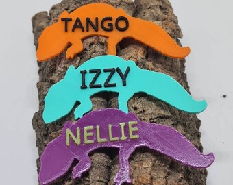 Personalised Leopard Gecko Name Tag