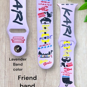 Laser gravierte Smartwatch Armband, Samsung, Fitbit Versa 2, Geschenk für Mutter, Freunde mit Namen hinzugefügt, Geschenk für Frauen, Geburtstagsgeschenk,