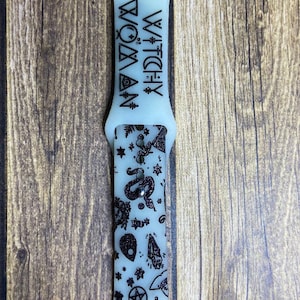 Witchy woman, spooky apple compatible band, Samsung, Fitbit versa 2 watchband, witch, Halloween, spooky