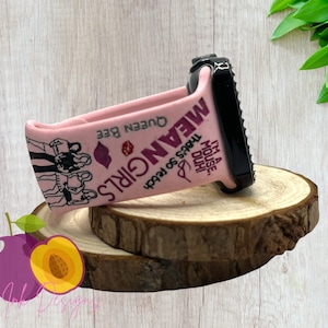 90’s Movie theme, Laser engraved smart watch, Samsung, Fitbit versa 2, gift for mom, gift for women, gift for teen, Mean girls, burn book