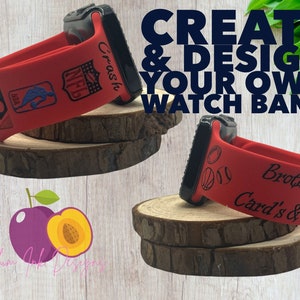 Create your own watch custom watch band, engraved smart watch watch, Samsung, fitbit versa 2, gift for mom, gift for women, gift