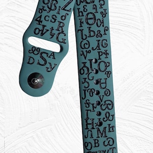 Cherokee syllabary, laser engraved smart, Samsung, Fitbit versa 2, gift for mom, Indian language, Cherokee,, gift for women, gift for dad