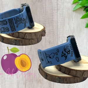 80&#39;s cartoon, laser engraved smart, Samsung, Fitbit versa 2, gift for mom, gift for him, GI joe, fathers day gift, groomsmen gift