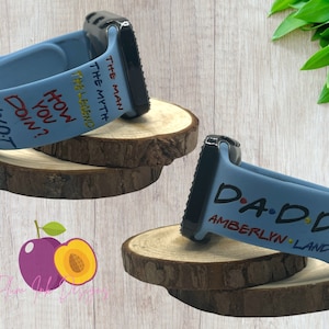 Daddy engraved themed apple compatible watchband ,Samsung, Fitbit versa 2, gift for dad, dad with kids names,the myth, the man, the legend