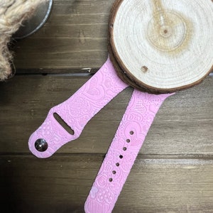 Doodle de la Saint-Valentin, bracelet de montre gravé, bracelet de montre intelligent, amour, coeurs, xoxo, Samsung, Fitbit Versa 2, cadeau pour elle, coeurs, amour