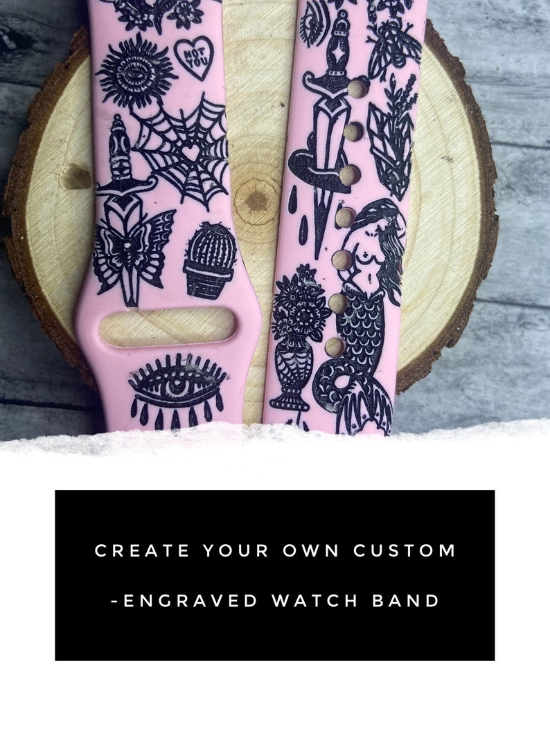 Create Your Own Watch Custom Watch Band Engraved Smart Watch Etsy