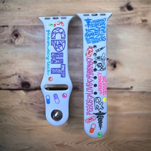 Pharmacy tech Life, engraved smart watch band, Samsung, Fitbit versa 2, gift for her,Fitbit Versa 3,gift, CPHT, gift for friend