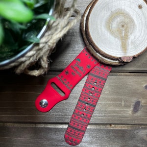 Christmas Santa’s Favorite Ho, Christmas theme, engraved Apple watch band, Christmas spirit, Samsung, Fitbit Versa 2, Ho Ho Ho