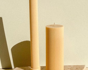 Ivory Column Pillar Candles