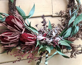 The Jolly Christmas Banksia Wreath