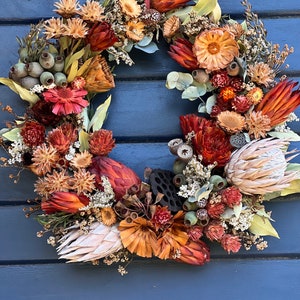 The Native Australian Wreath- Made to order. Please allow 1-2 weeks for this wreath to be made.