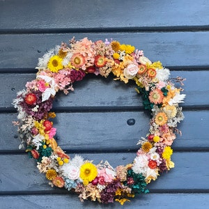 The Rainbow Wreath- Made to order