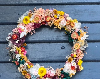 The Rainbow Wreath- Made to order