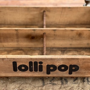Lollipop antique crate