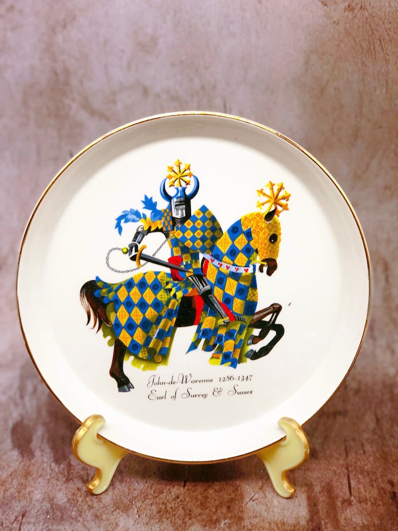 John De Warenne, Earl of Surrey and Sussex, 12861347 Collectors Plate