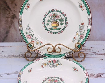 Set of 2 Korea by SPODE Bowl and dinner plate.