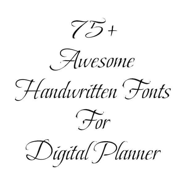 Handwritten Script - Etsy