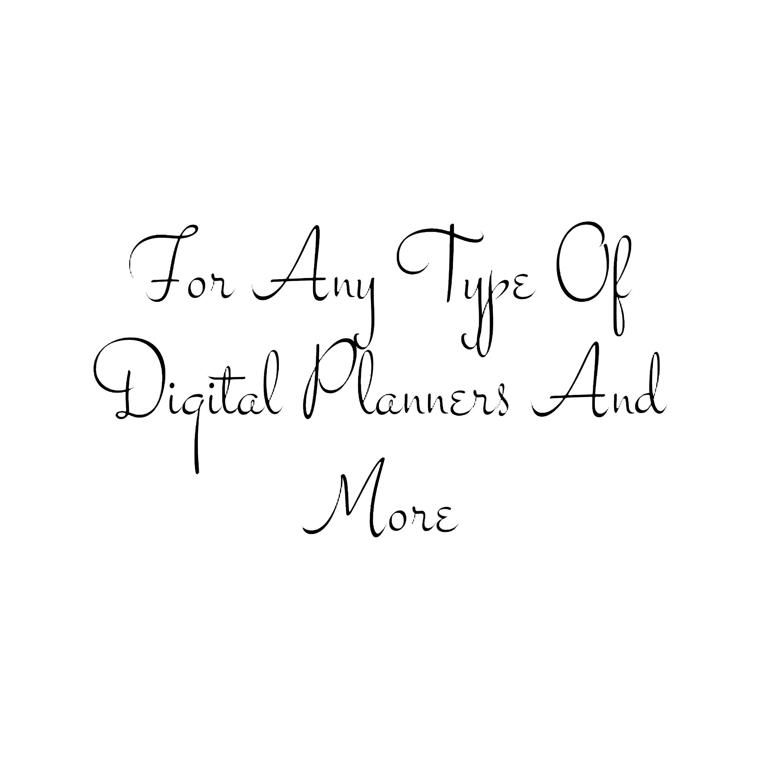 Digital Planner Handwriting Font, Calligraphy Script Font, Cursive Font