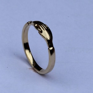 Hands Ring, Gold Rings for women and Girls, Sterling Silver Ring, Clasped Hand Ring, Ancient Ring,Magic Ring,Roman Design, Museum,Fine ring