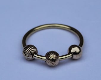 Sterling Silver Fidget Spinner Ring, Anxiety Relief, Handmade