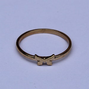 Tiny Butterfly Ring Minimalist ring, tiny butterfly rings, Dainty Design Theme Gift For women Simple ring