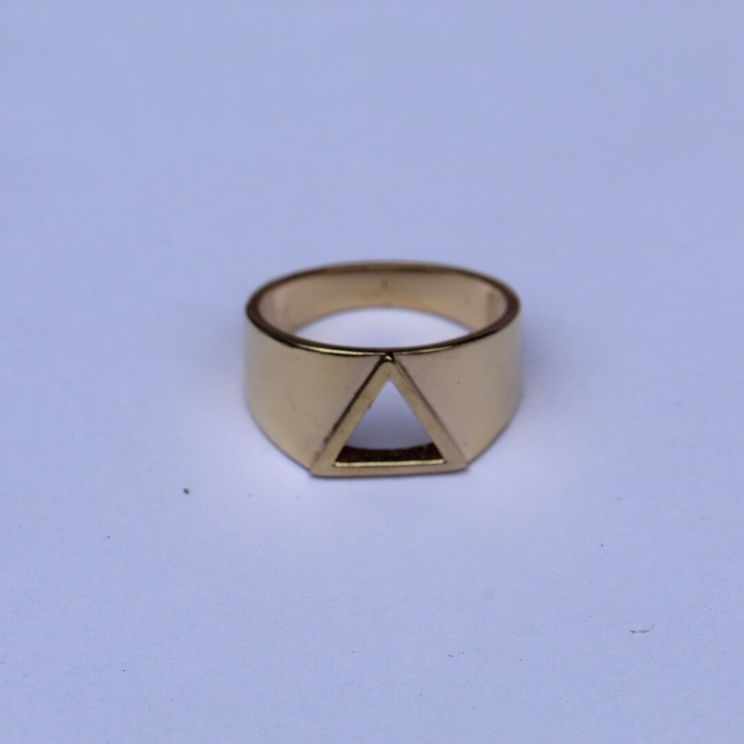 Triangle Men Rings Men's Hollow Triangle Ring, V Ring, Man Ring, Rings for Men, 925 ...