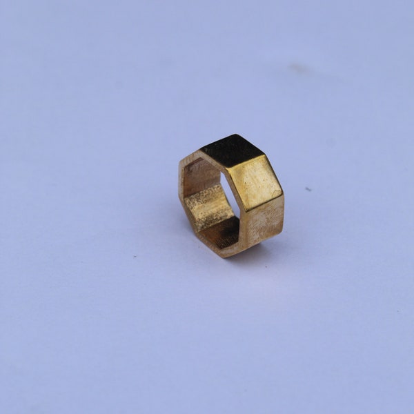 Hex Nut Ring Etsy