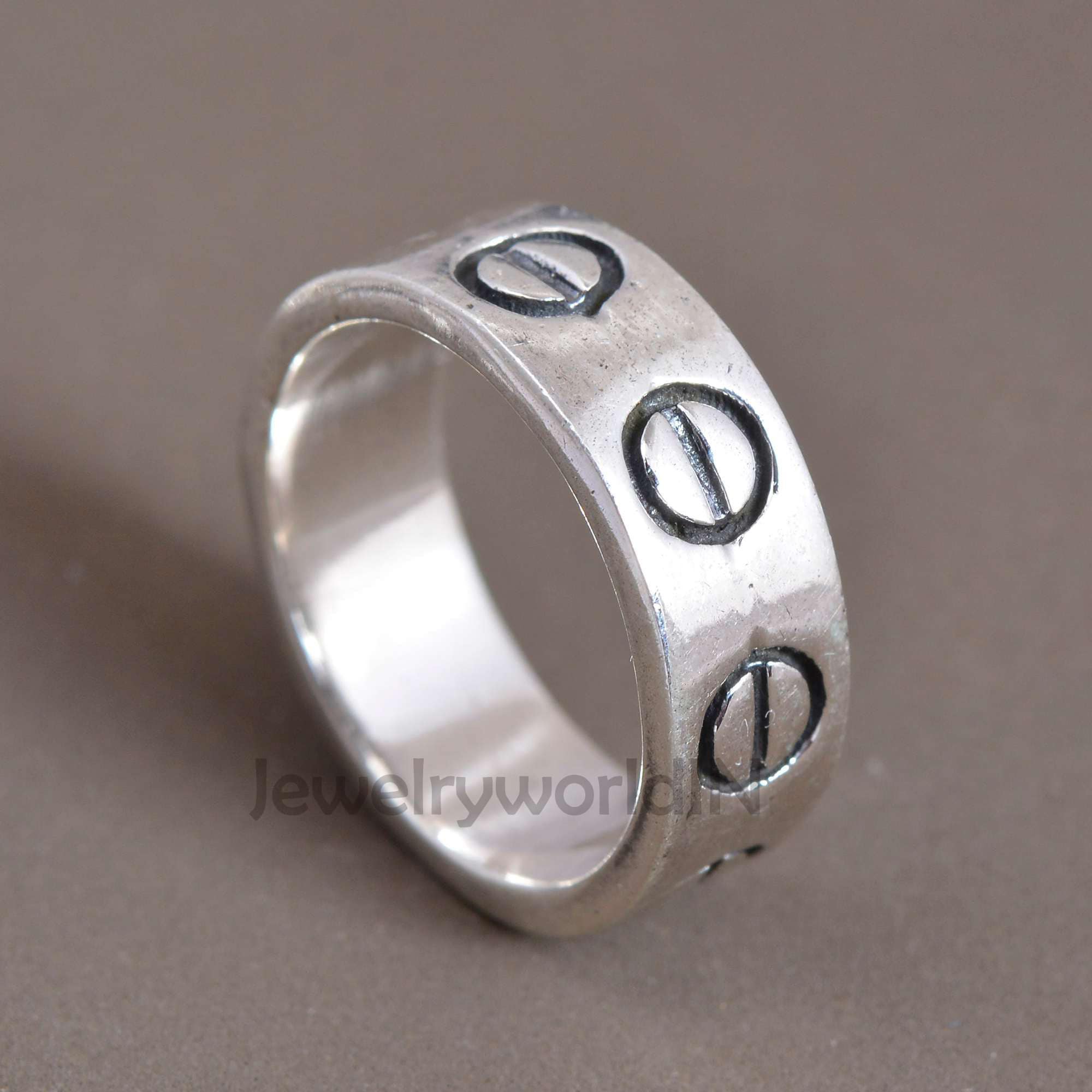 Cartier Silver ring Love Screw Silver Ring love ringwoman Etsy