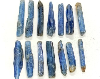 AAA+ Blue Kyanite Sticks: Raw Gemstone for Jewelry Making (5 Pieces)