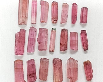 Natural Tourmaline Sticks, Pink Tourmaline Pencil Shape, AAA+ Pink Tourmaline Rough, Tourmaline Wholesale Lot Gemstone, Gemstone For Jewelry