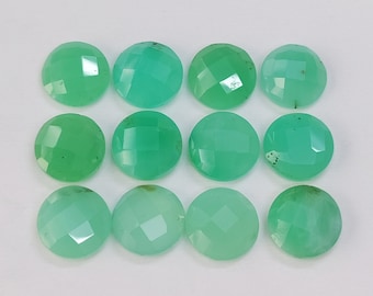 Natural Chrysoprase Cabochon Fancy Rose Cut Chrysophase  Freeform Shapes Loose Gemstones Perfect for Jewelry.