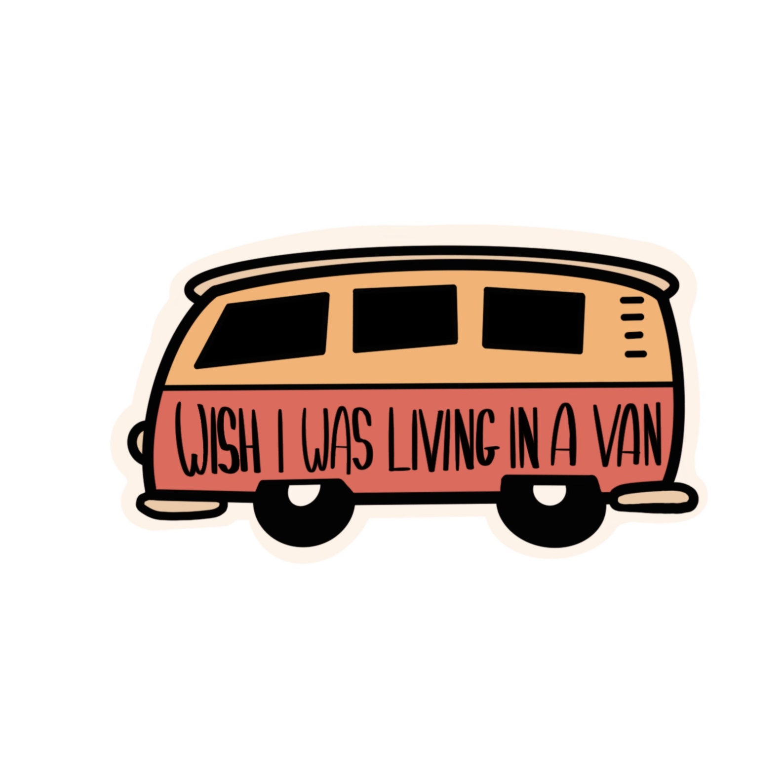 Van Life Sticker Wish I Was Living in a Van | Etsy