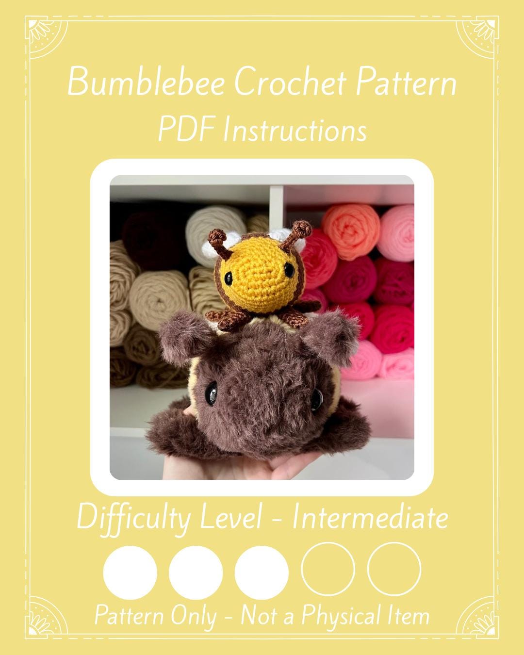 Bumblebee & Mini Bee Crochet Pattern | Amigurumi Plushie Pattern PDF ...